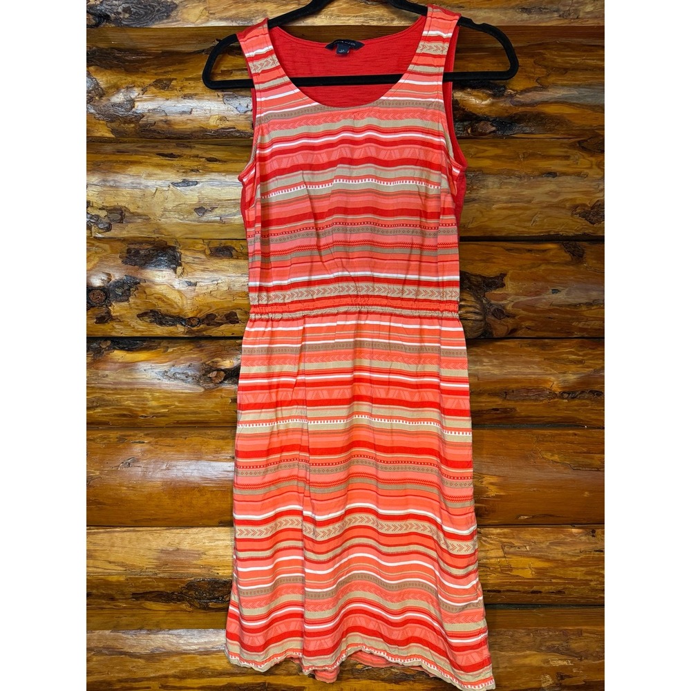 Tommy Hilfiger‎ Red Striped Sleeveless Dress Size Small